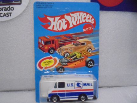 1982 HOT WHEELS White U.S. Mail Letter Getter Truck w Blackwalls Unpunched Card Discount