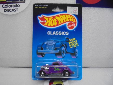 1988 HOT WHEELS Classics Purple 3-Window  4 Ford w Blackwalls Online Hot Sale