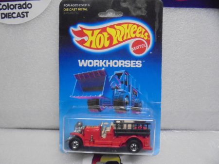 1986 HOT WHEELS Red Old Number 5 Fire Truck w Blackwalls Hot on Sale