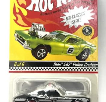 HOT WHEELS RLC NEO CLASSICS BLACK OLDS 442 POLICE CRUISER Online Hot Sale