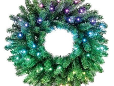 Wreath of LED Lights Twinkly GD20P4425P00 Christmas Multicolour For Cheap