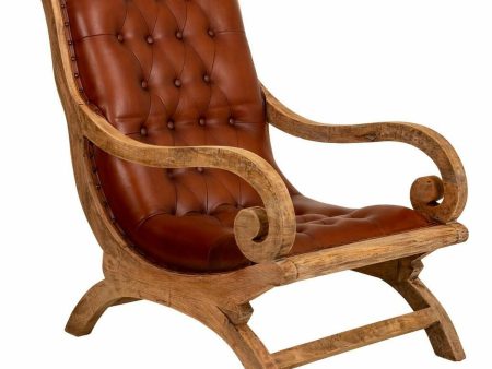 Armchair Alexandra House Living Brown Natural 98 x 94 x 65 cm Hot on Sale