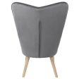 Armchair Alexandra House Living Grey 65 x 99 x 71 cm Fashion