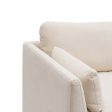 3-Seater Sofa Beige Viscose 224 x 100 x 94 cm For Discount