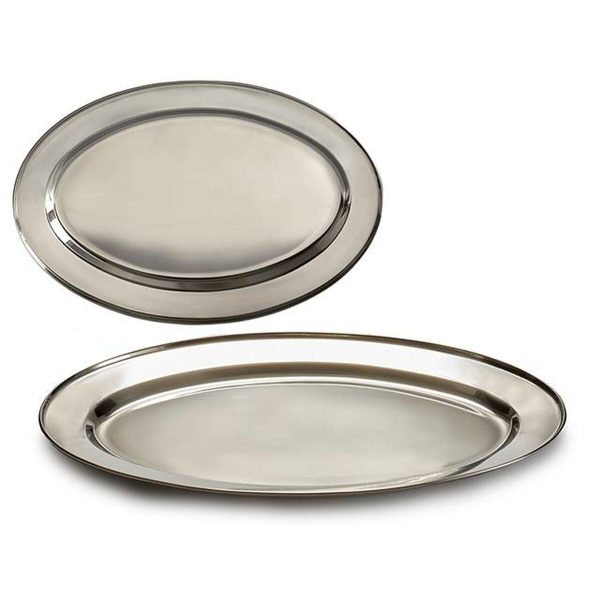 Tray Silver Stainless steel 40 x 2,5 x 26,5 cm (24 Units) Supply