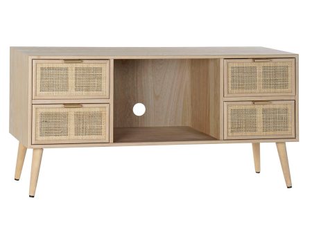 TV furniture DKD Home Decor Multicolour Natural Paolownia wood MDF Wood 120 x 42 x 60 cm Online