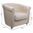 Armchair Alexandra House Living Beige 80 x 72 x 80 cm Upholstery on Sale