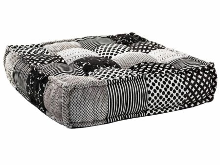 Cushion Alexandra House Living White Black 80 x 20 x 80 cm Discount