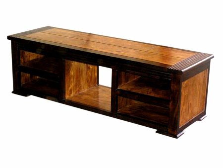 TV furniture DKD Home Decor 140 x 45 x 45 cm Dark brown Acacia Discount