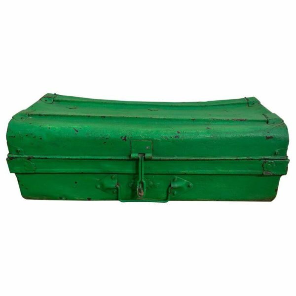 Decorative suitcase Alexandra House Living Green Iron Traditional style 29 x 31 x 53 cm Online Hot Sale