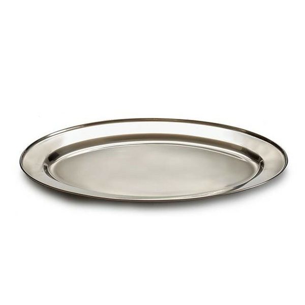 Tray Silver Stainless steel 40 x 2,5 x 26,5 cm (24 Units) Supply