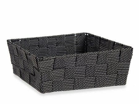 Basket Braiding Black Cloth 2,4 L 20 x 8 x 24 cm (24 Units) Online now