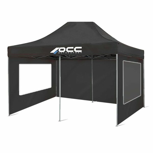 Tent Wall OCC Motorsport OCCCARP33 Black Oxford 420D 6 x 2 m Window Online now