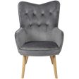 Armchair Alexandra House Living Grey 65 x 99 x 71 cm Fashion