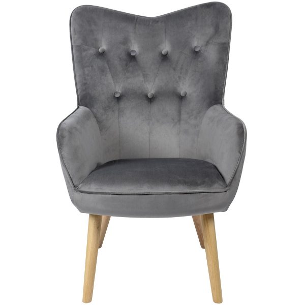 Armchair Alexandra House Living Grey 65 x 99 x 71 cm Fashion