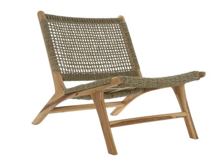 Armchair DKD Home Decor Brown Natural Wood Teak 65 x 80 x 68 cm Hot on Sale