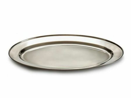 Tray Silver Stainless steel 40 x 2,5 x 26,5 cm (24 Units) Supply