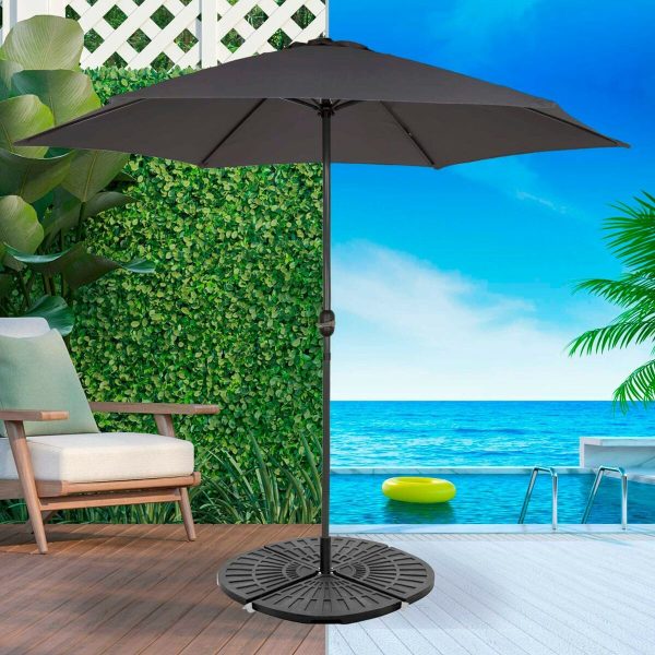 Base for beach umbrella Aktive 48 x 7,5 x 48 cm Plastic Fashion