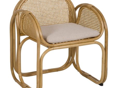 Armchair Natural Rattan 63,5 x 58 x 77 cm Fashion