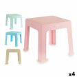 Child s Table Rattan Plastic 47 x 42 x 47 cm (4 Units) Supply