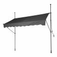 Awning Adjustable Grey Polyester 250 x 120 cm Sale