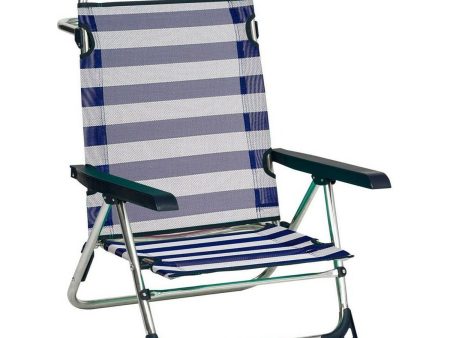 Beach Chair Alco 1 Aluminium Multi-position Foldable 79,5 x 59,5 x 56 cm (79,5 x 59,5 x 56 cm) For Cheap