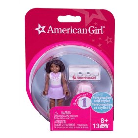 Mega Bloks American Girl White Top and Purple Skirt Mini Figure Sale